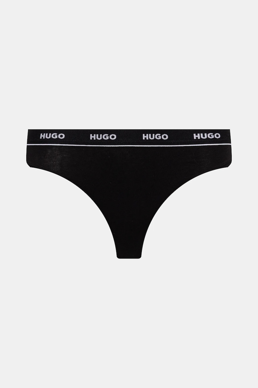 Tangá HUGO 3-pak TRIPLET THONG STRIPE
