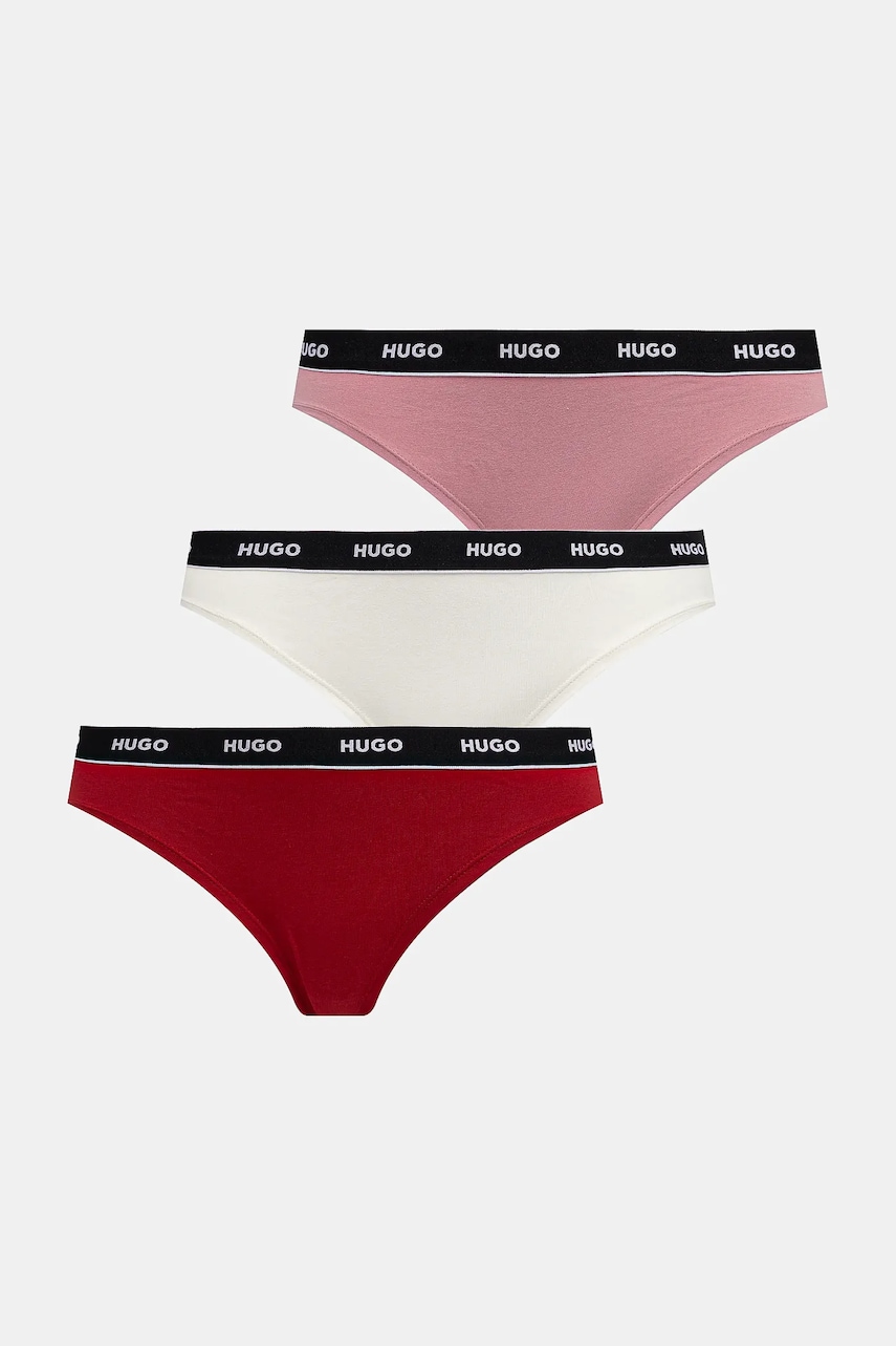 HUGO chiloți 3-pack culoarea alb, 50545694