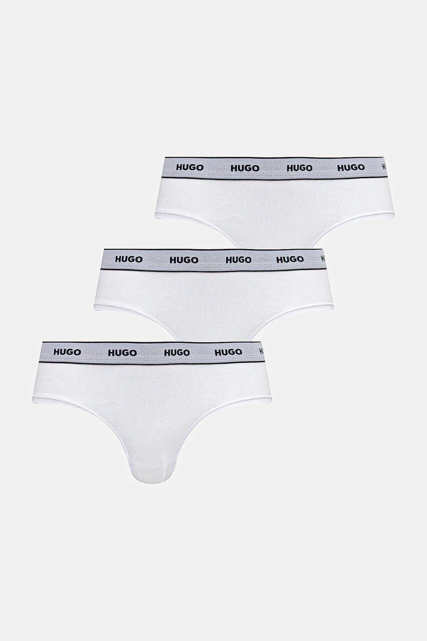 HUGO chiloți 3-pack culoarea alb, 50545694