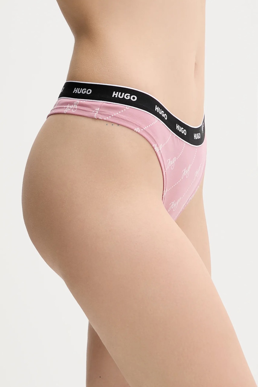 Kalhotky brazilky HUGO THONG STRIPE PYP
