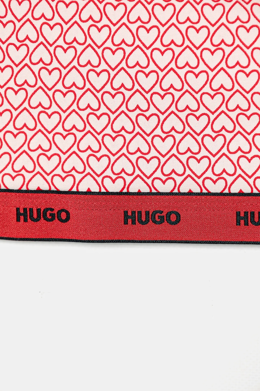 HUGO braletka bavlnená s elastanom TWIN BRALETTE DESIGN