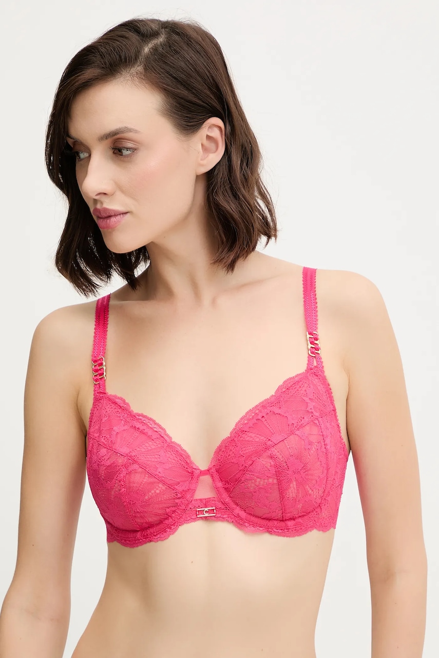 Chantelle sutien MUSE culoarea roz, transparent, uni, C19YM0
