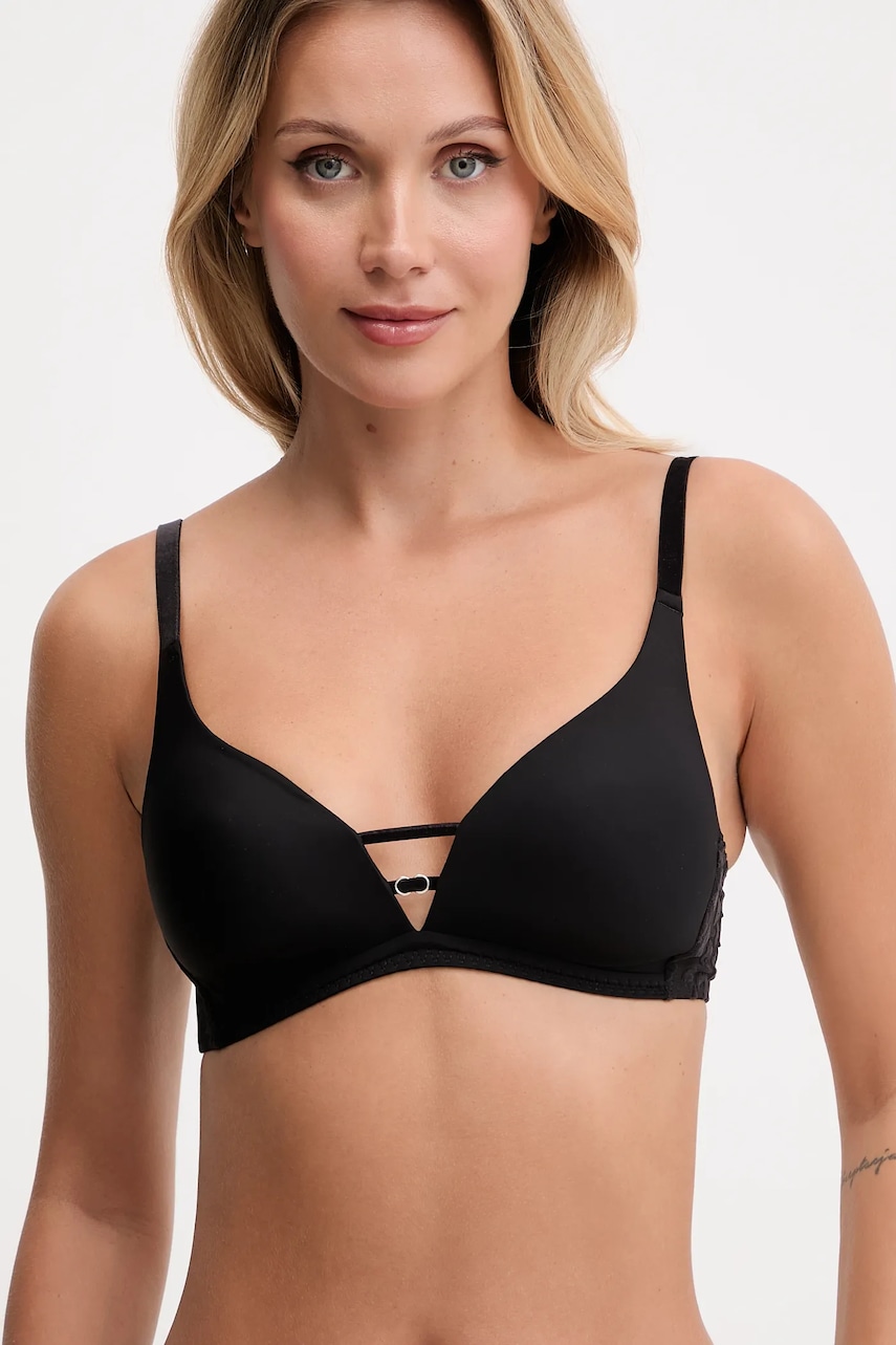 Chantelle sutien GIRLS culoarea negru, dantela, uni, C22XQ9
