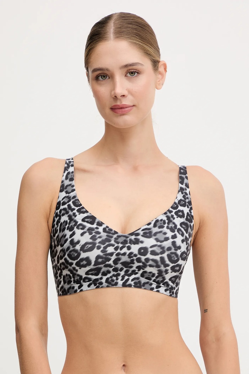 Chantelle sutien SOFTSTRET culoarea gri, cu imprimeu, C11DQB