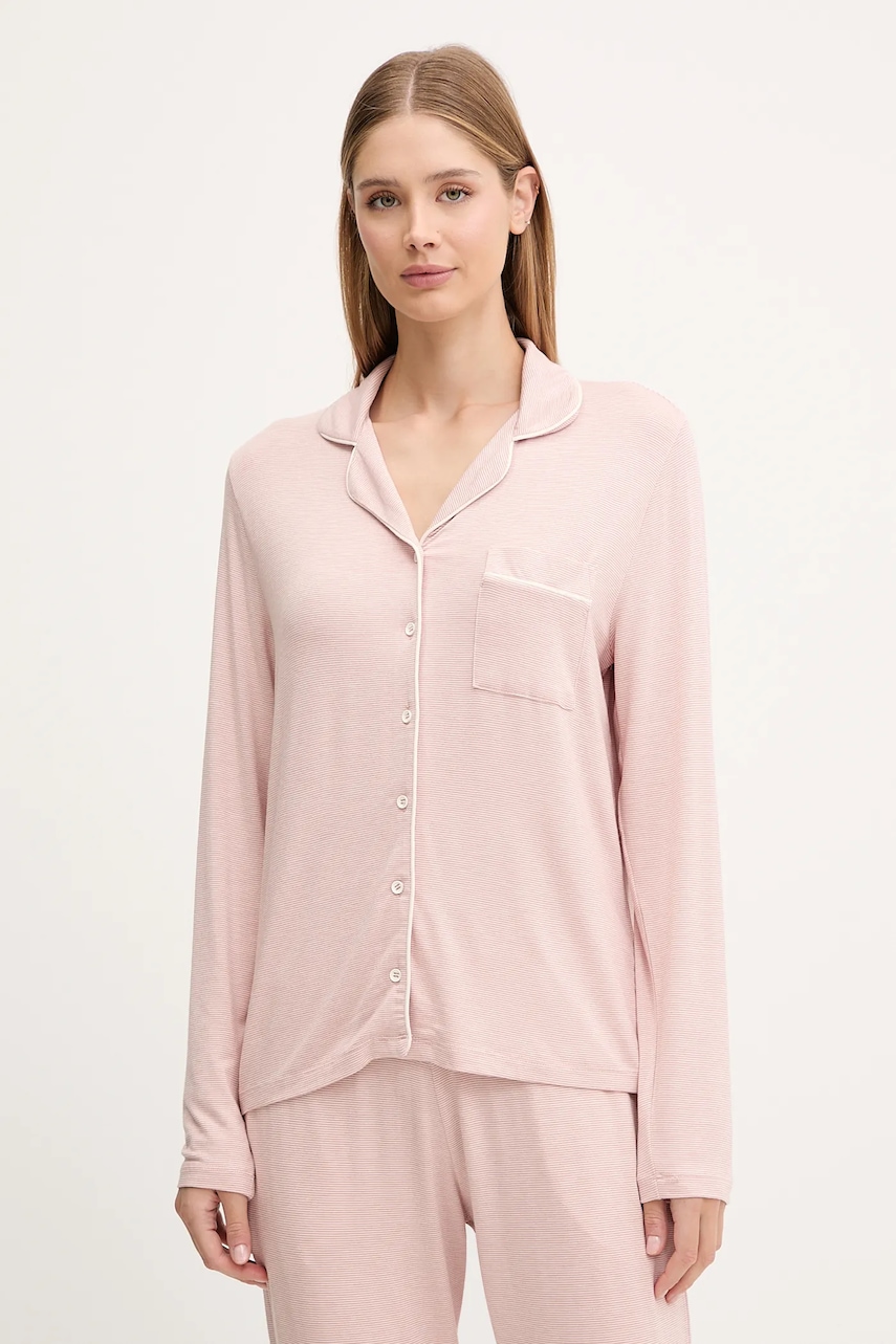 Chantelle camasa de pijama CHELSEA culoarea roz, FNARJ0