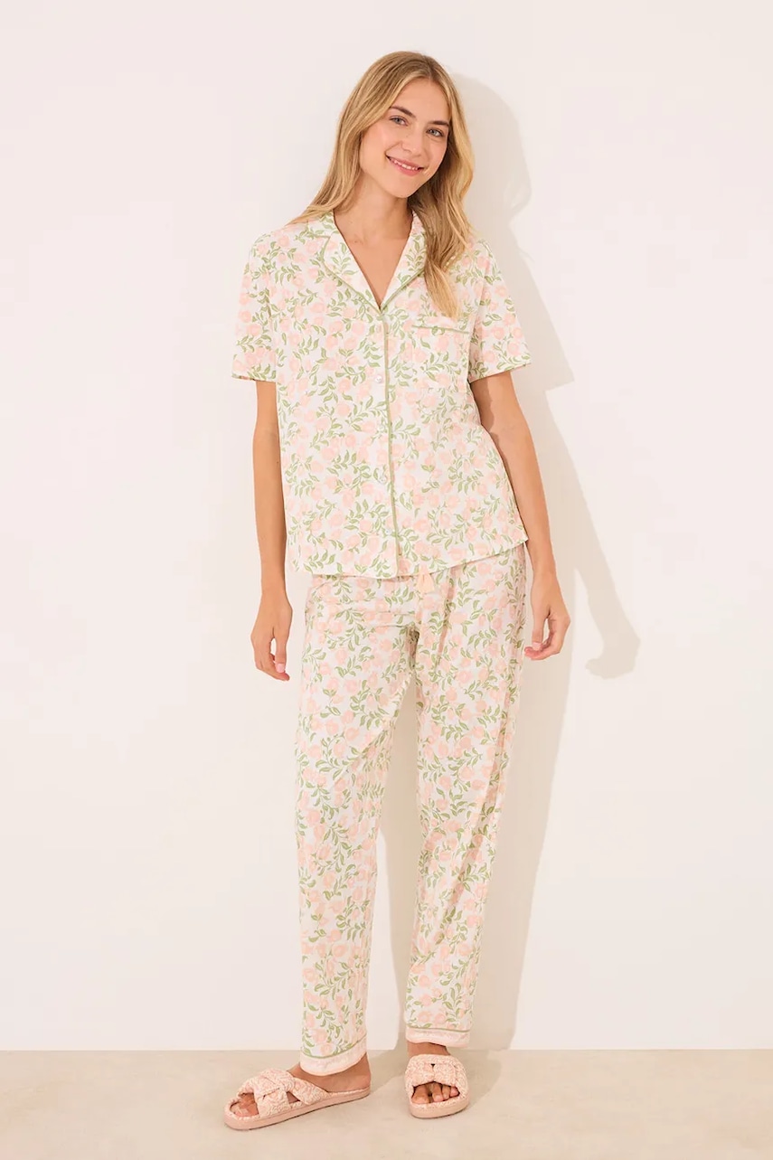women'secret pijamale de bumbac culoarea roz, bumbac, 3599217