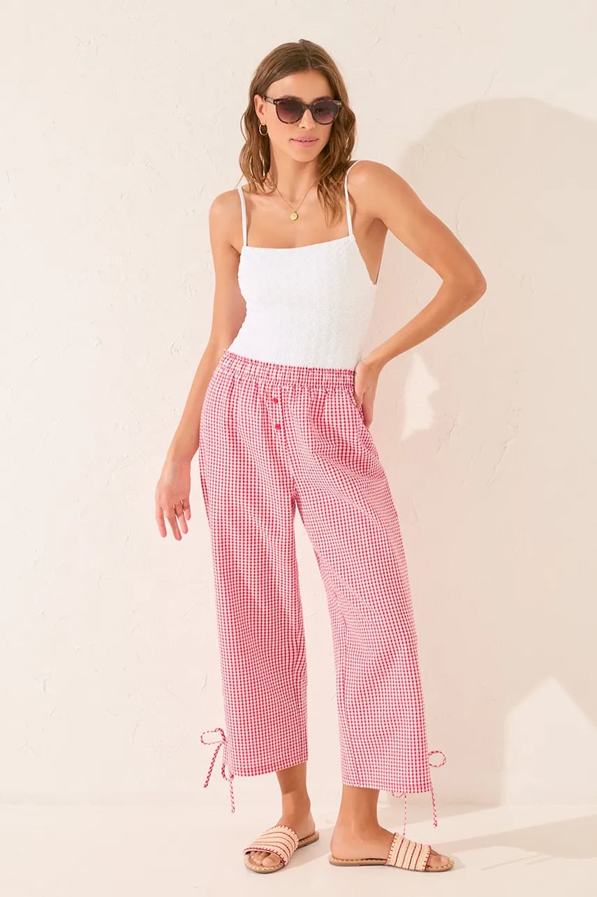 Levně Bavlněné pyžamové kalhoty women'secret dámské, vínová barva, bavlněné, 3709664