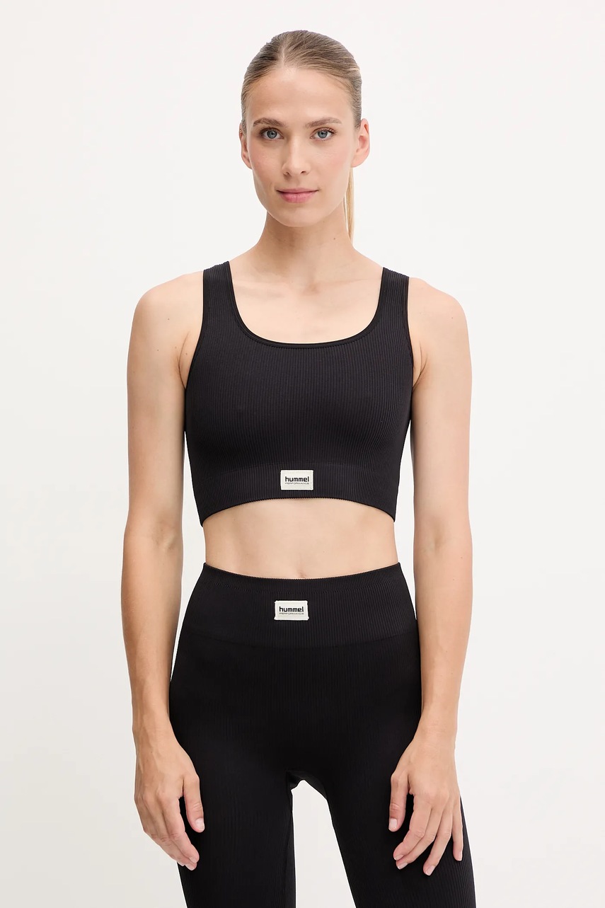 Hummel sutien sport culoarea negru, uni, 230304