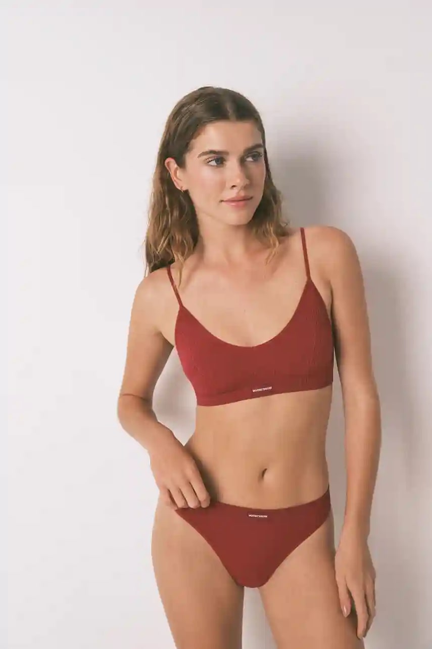 women\'secret sutien culoarea bordo, uni, 5102005