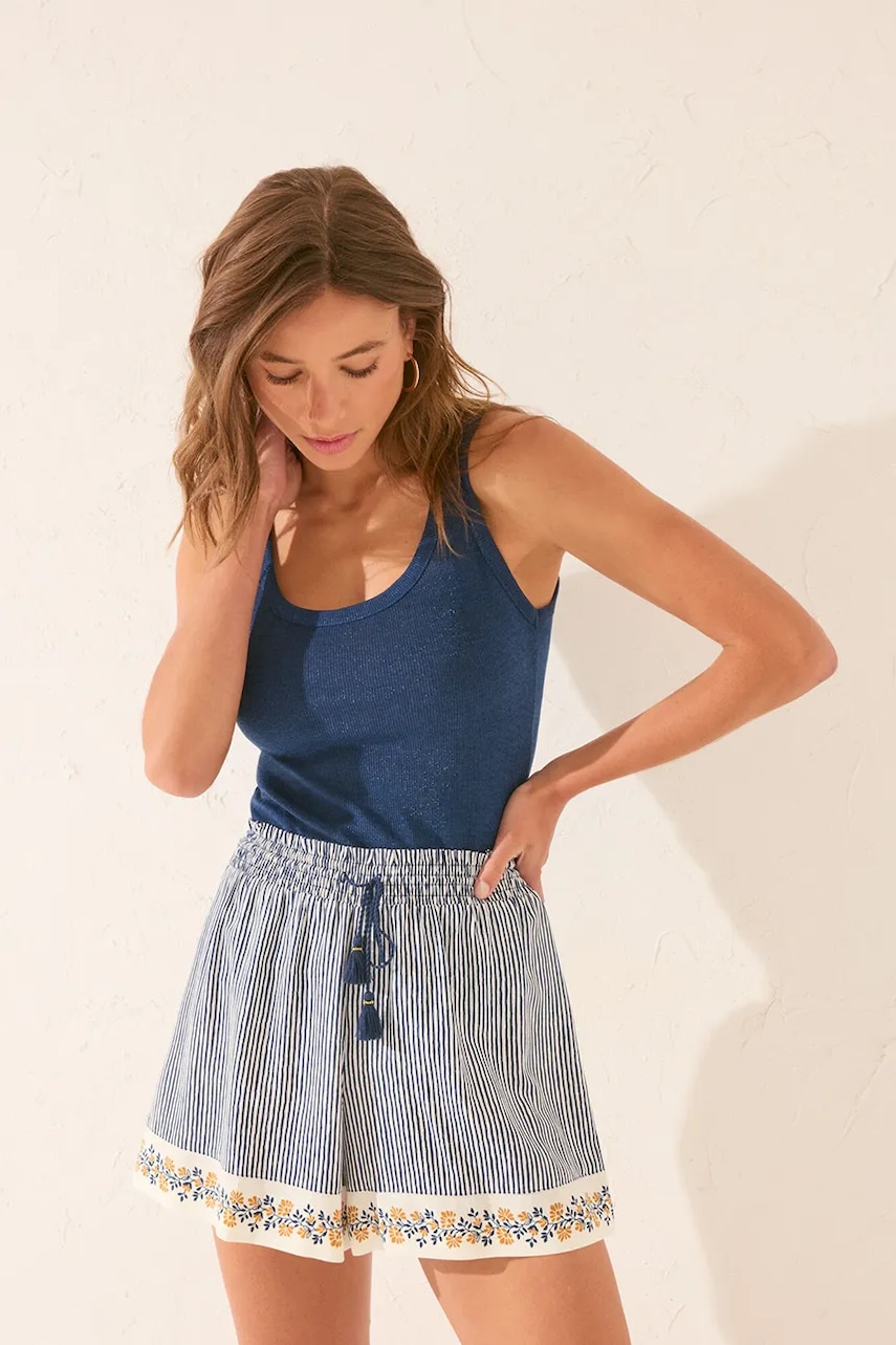 Levně Kraťasy women'secret dámské, modrá barva, 3702237