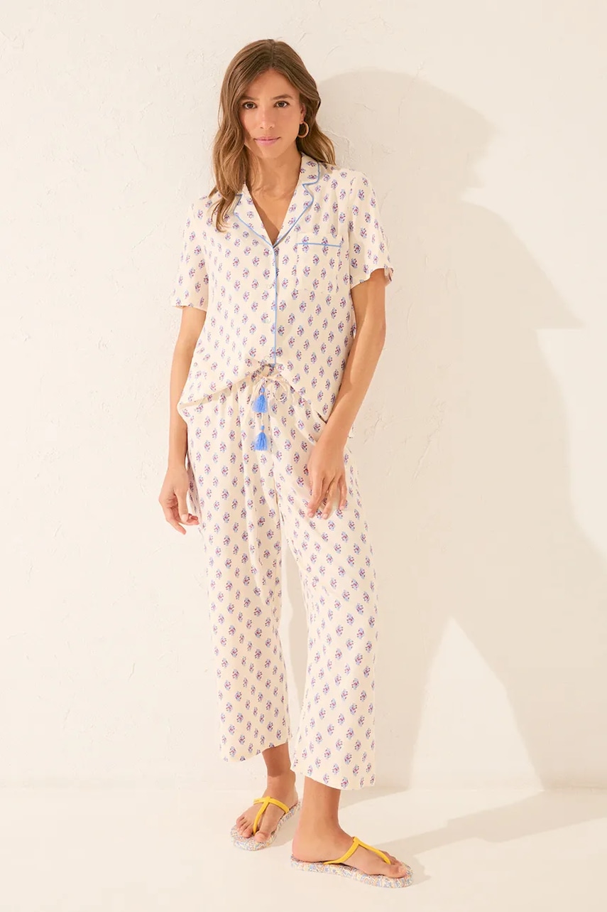 Levně Pyžamo women'secret dámské, béžová barva, 4852090