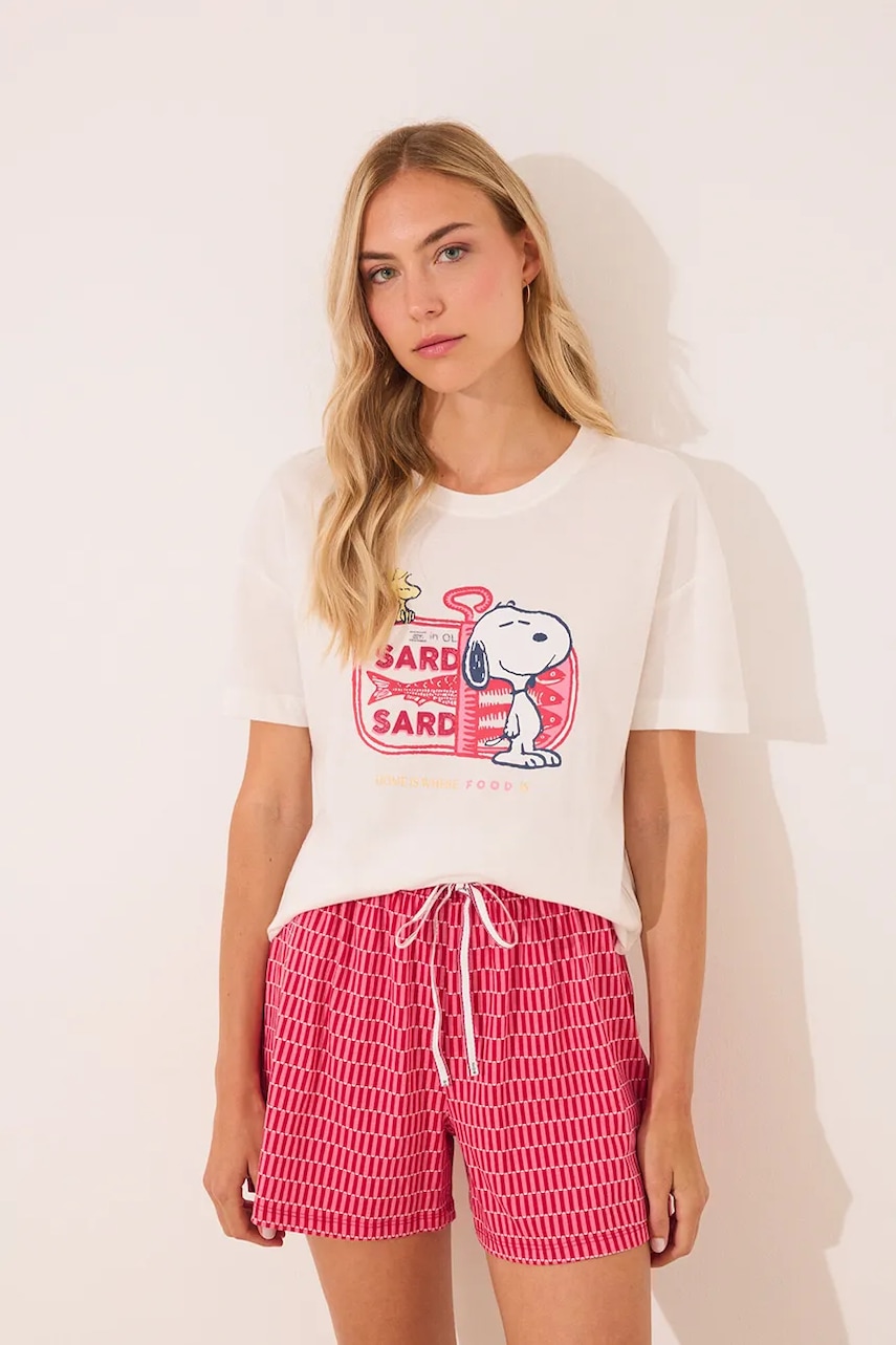 Levně Pyžamo women'secret dámské, bílá barva, 3132116