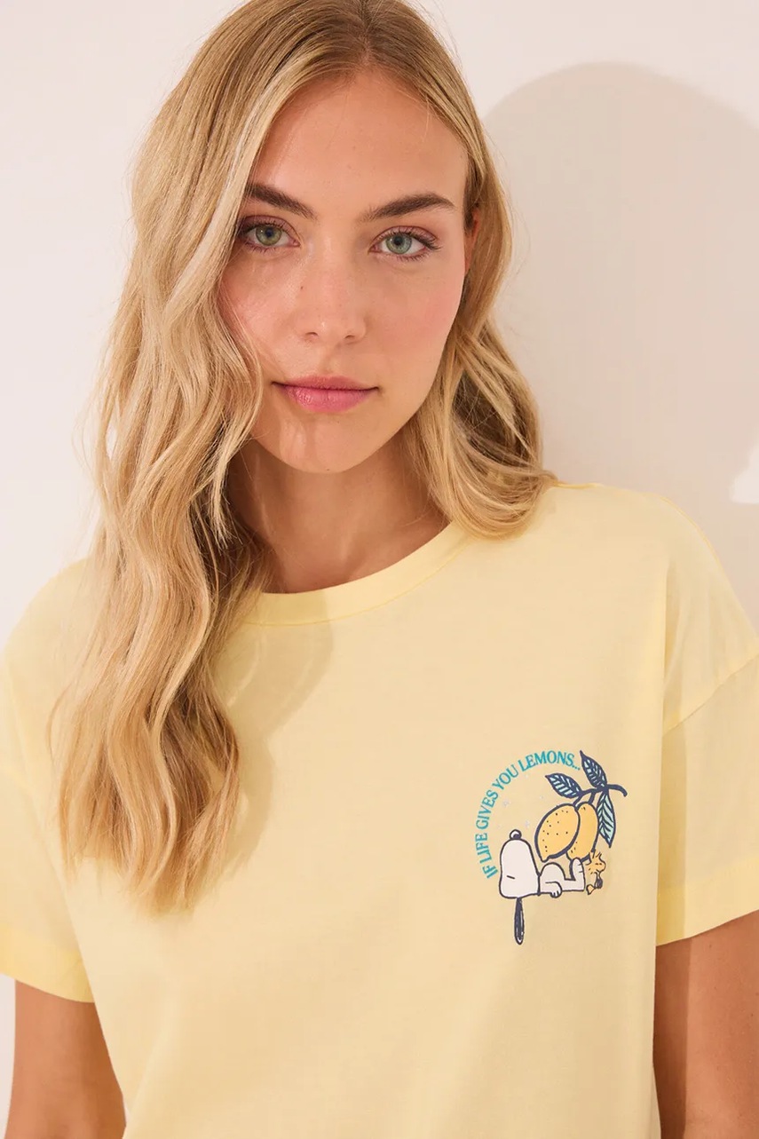 women'secret pizsama sárga, pamut, 3132106 termék 2. képe