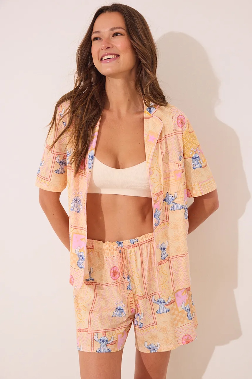 women'secret pijama culoarea portocaliu, bumbac, 3132119
