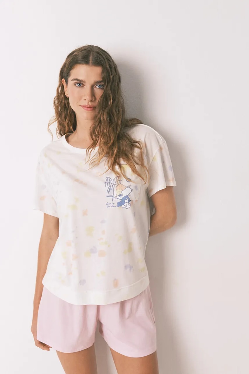 women'secret pijamale de bumbac culoarea alb, bumbac, 3132113 women'secret pijamale de bumbac culoarea alb, bumbac, 3132113