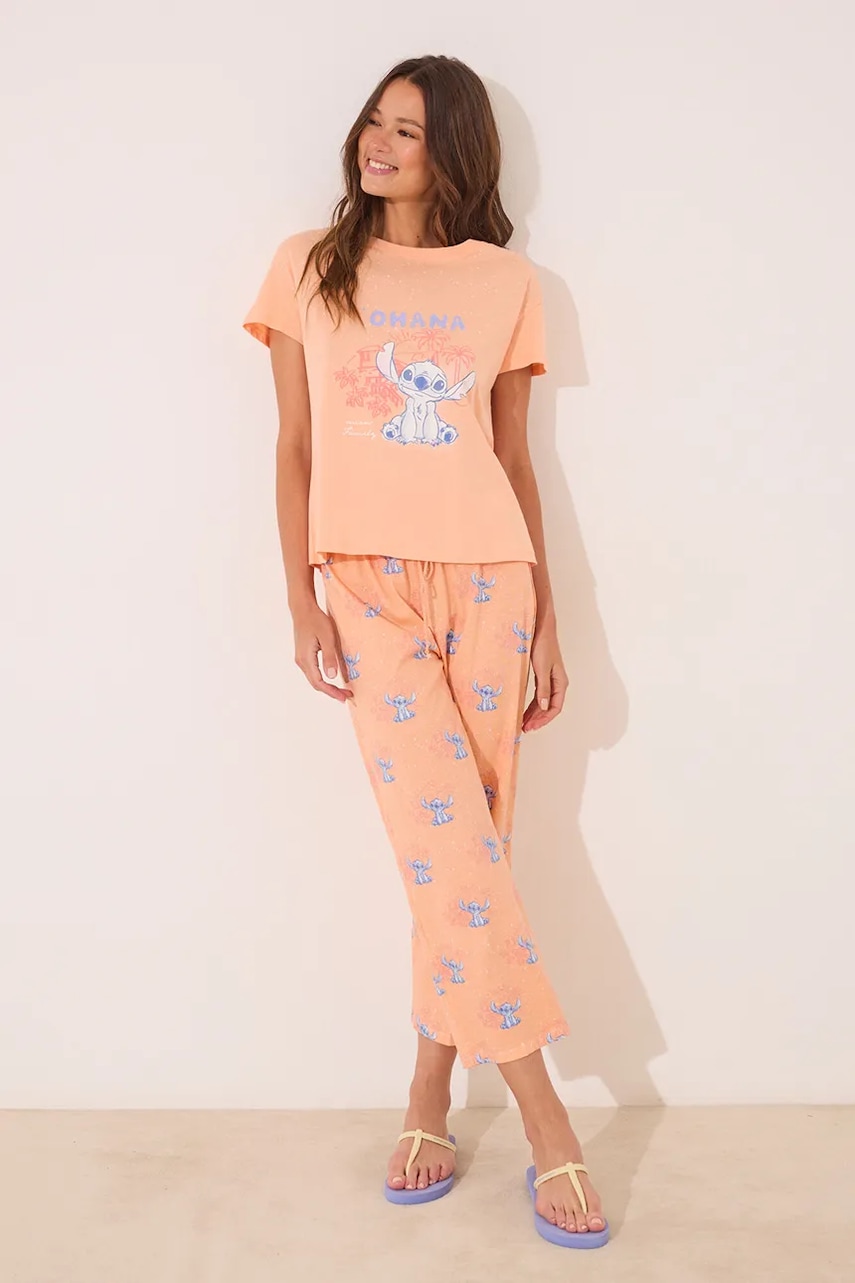 women'secret pijama culoarea portocaliu, 3132104