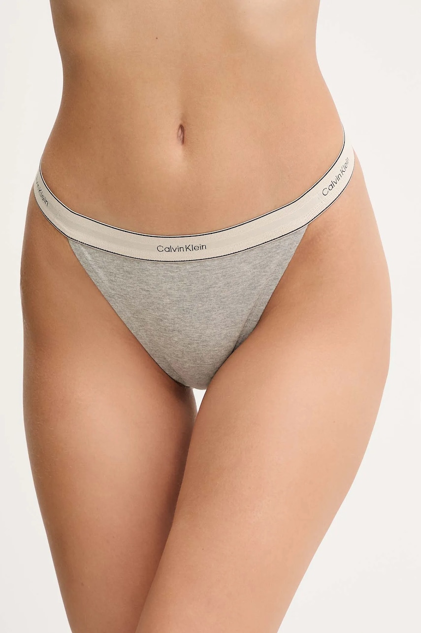 

Бикини Calvin Klein Underwear в сиво LV00QF8370, Сив