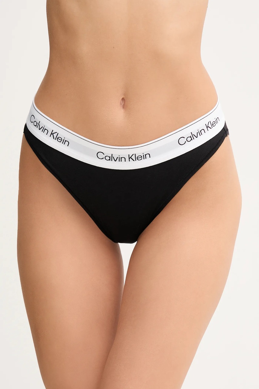 

Бикини Calvin Klein Underwear в черно LV00QF8462, Черен
