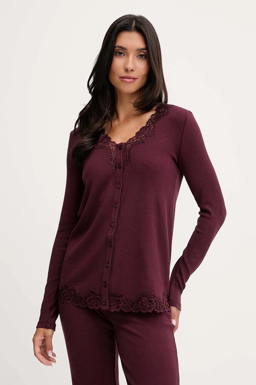 Пижама Twinset цвет бордовый 252LL2BAA