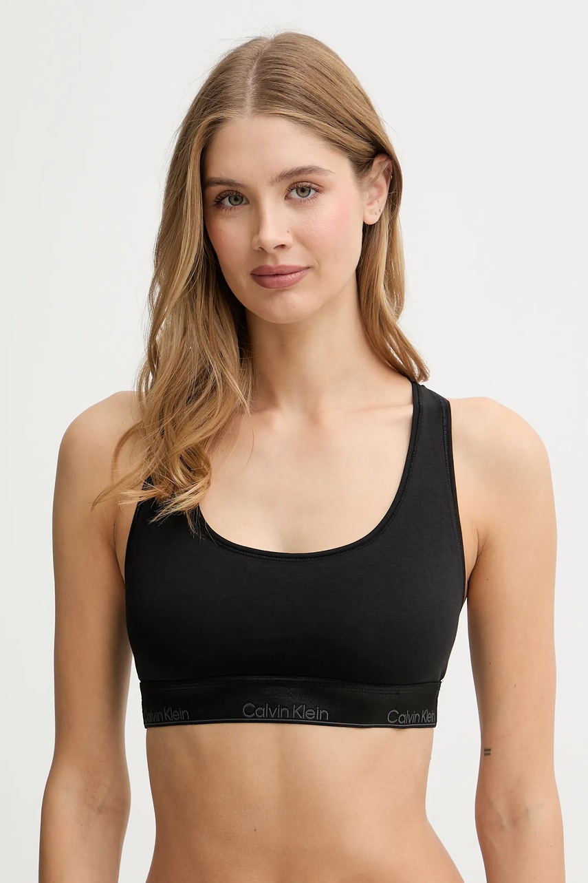 

Сутиен Calvin Klein Underwear в черно с изчистен дизайн LV00QF8547, Черен
