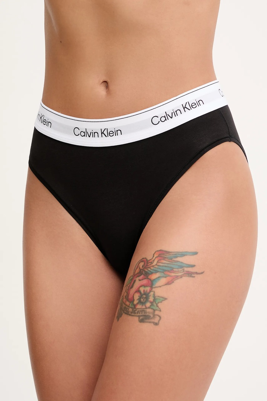 

Бикини Calvin Klein Underwear в черно LV00QF8525, Черен