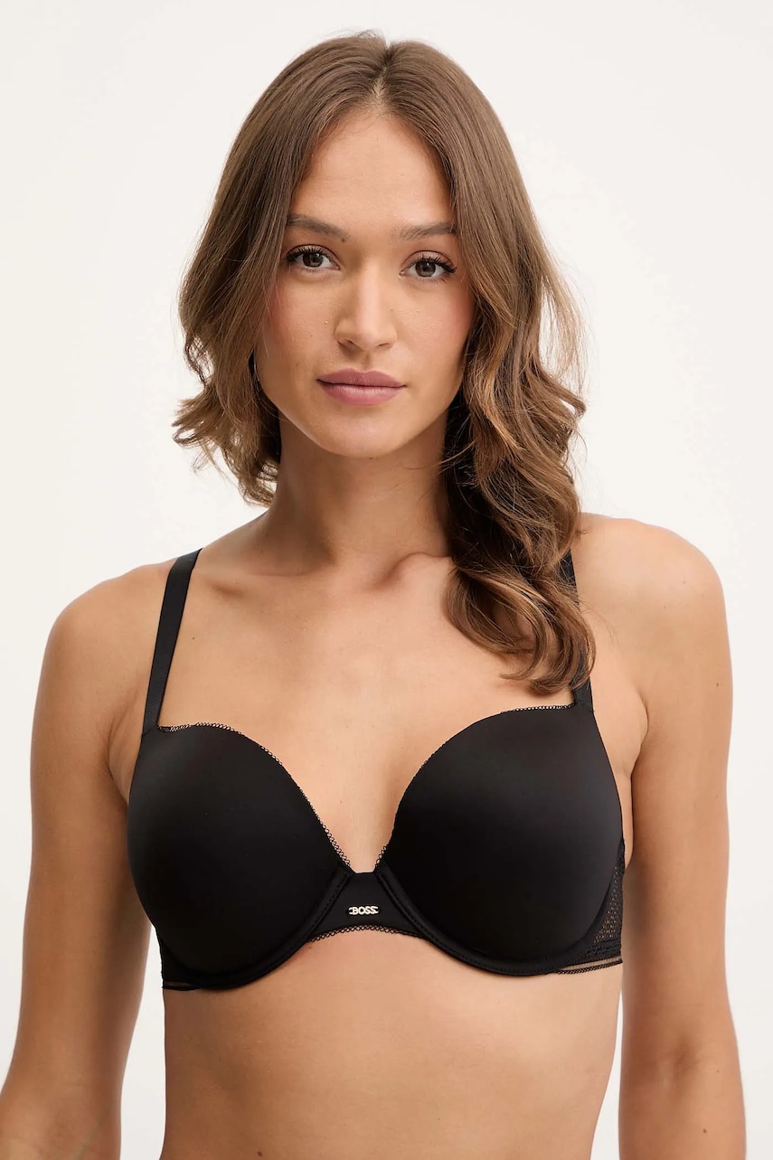 BOSS sutien culoarea negru, uni, 50545346