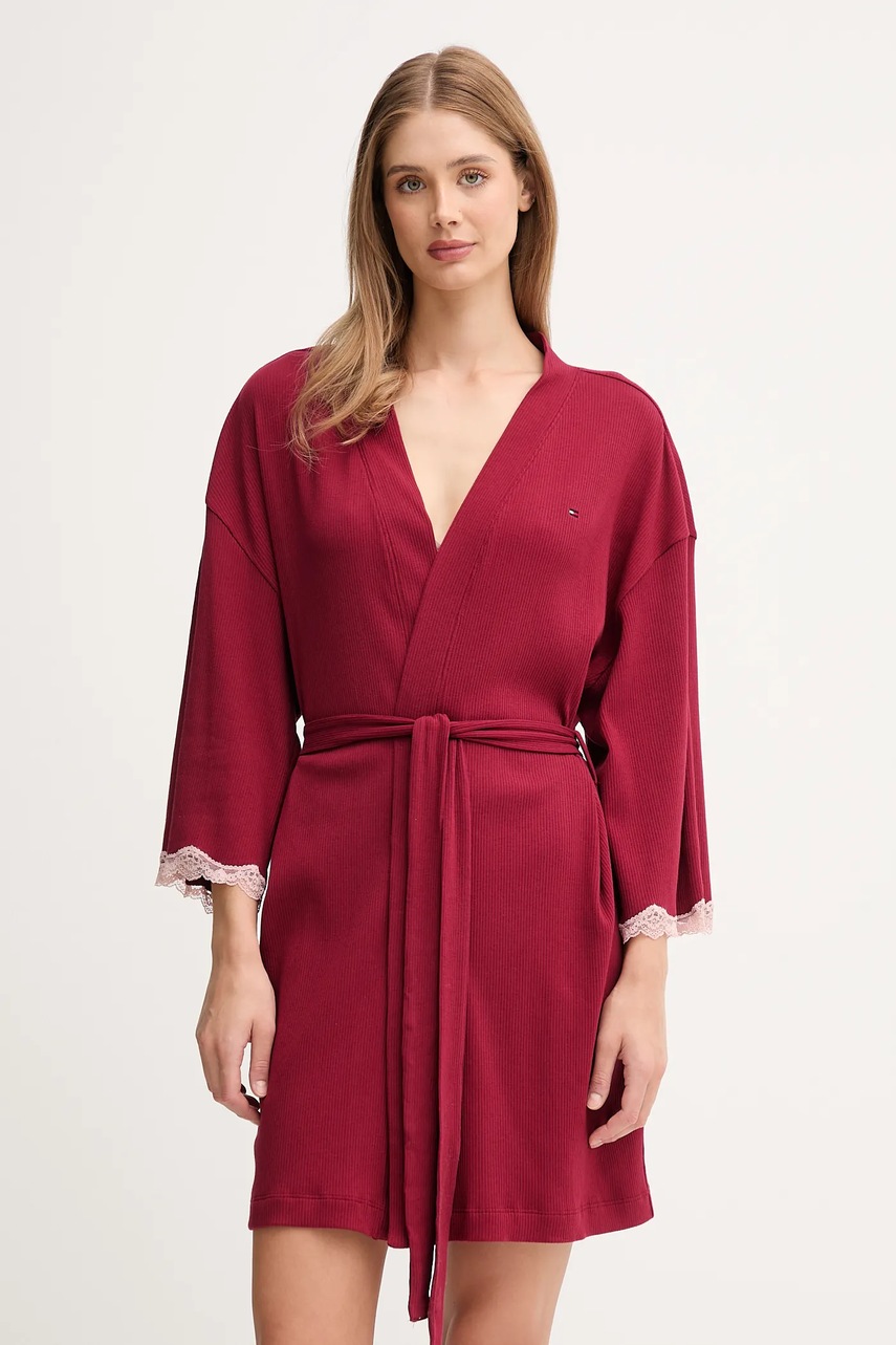 

Халат Tommy Hilfiger в бордо UW0UW06076