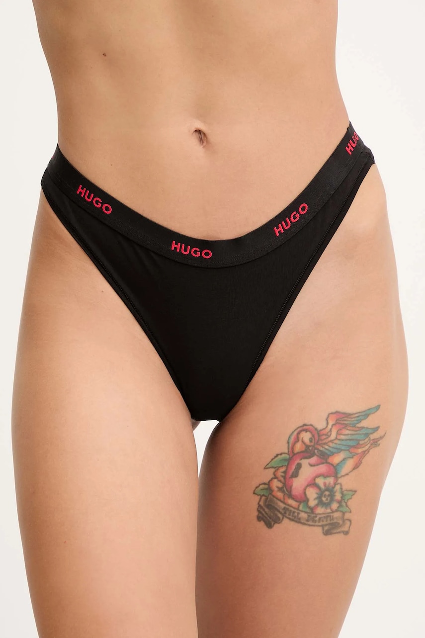 HUGO tanga culoarea negru, 50557101