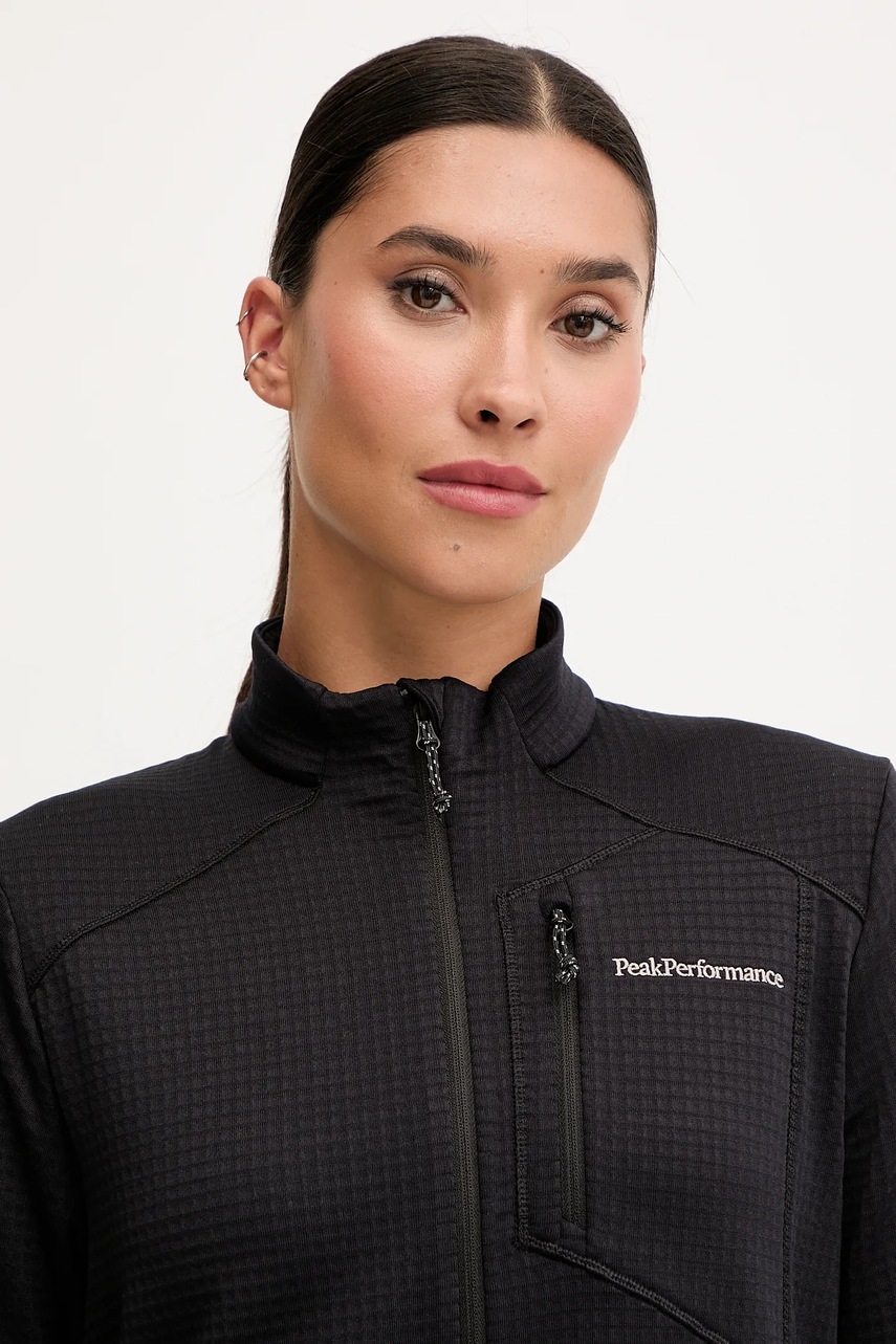 Αθλητικό μακρυμάνικο Peak Performance Trail χρώμα: μαύρο, G79811 φωτογραφία