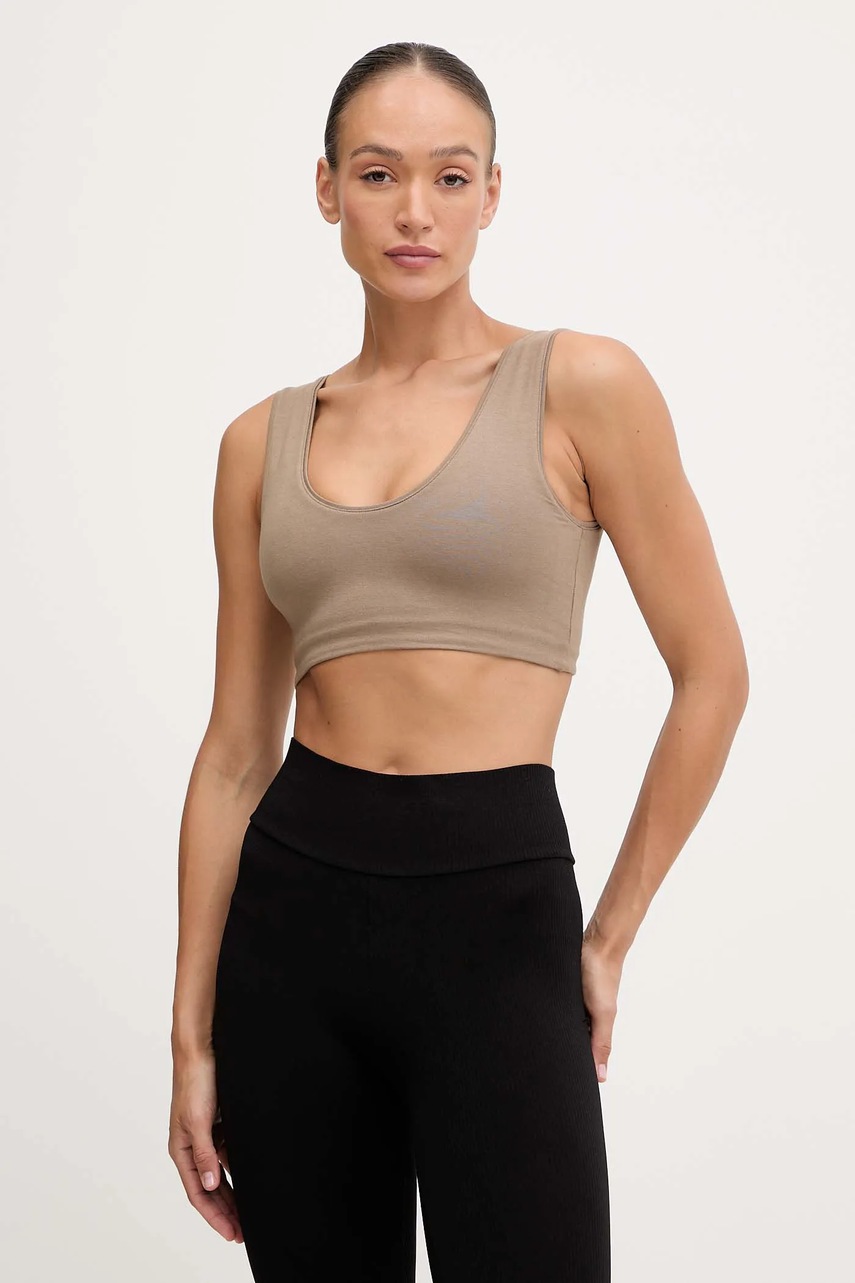 Casall sutien yoga Sublime culoarea gri, melanj, 25402