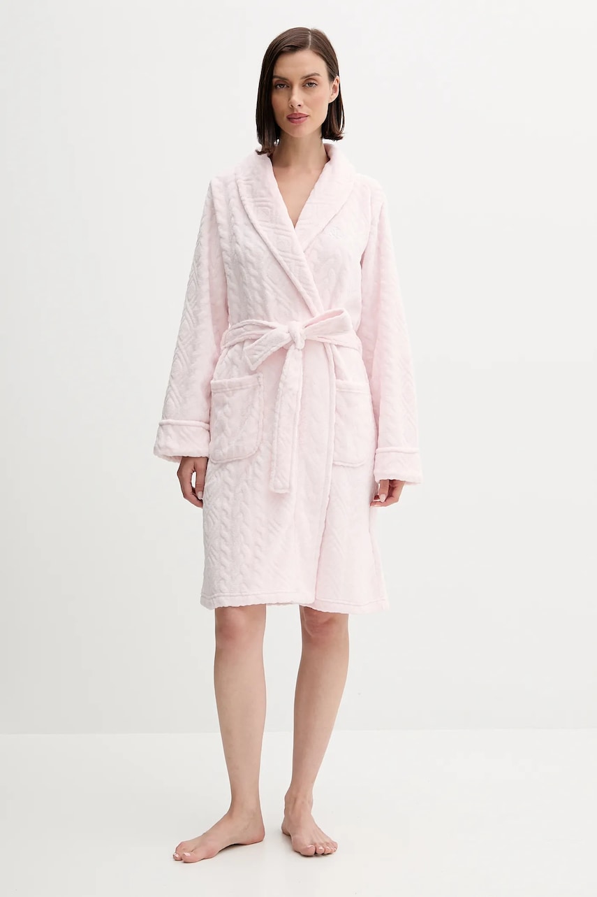Lauren Ralph Lauren szlafrok kolor różowy ILN42455