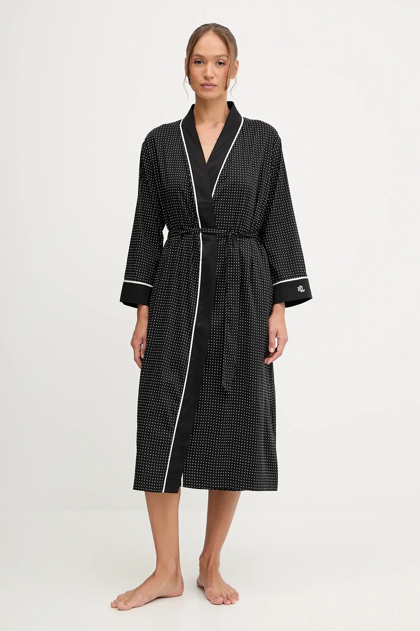 

Халат Lauren Ralph Lauren в черно ILN52439, Черен