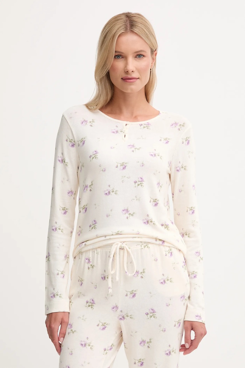 Пижама Lauren Ralph Lauren цвет бежевый ILN92452