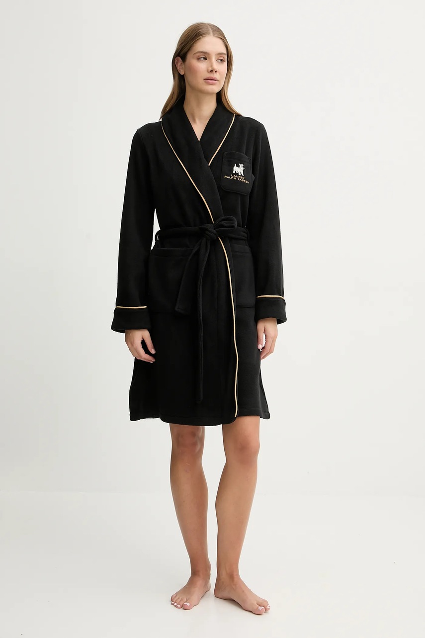 

Халат Lauren Ralph Lauren в черно ILN42471, Черен