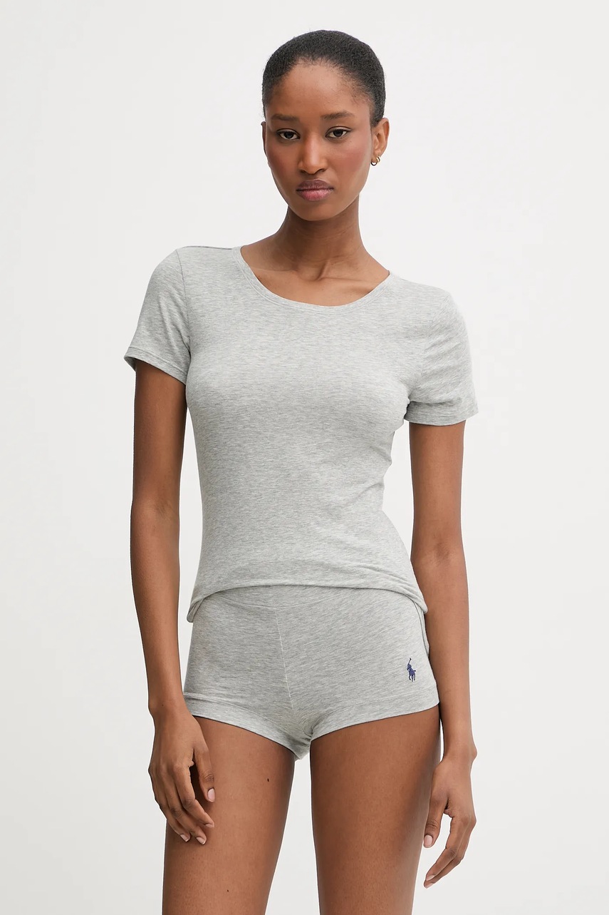 Levně Pyžamo Polo Ralph Lauren dámské, šedá barva, 4P0719