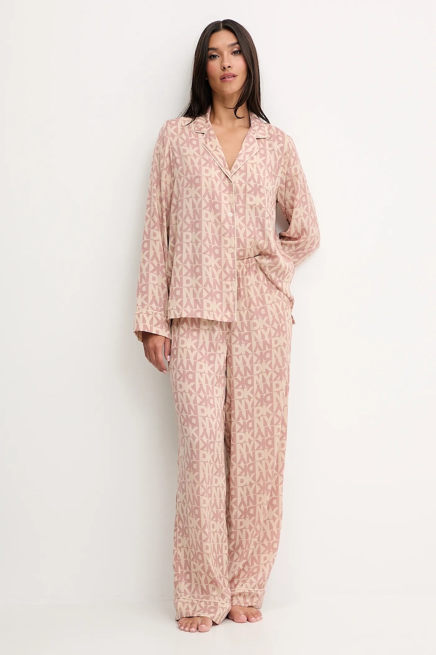 Dkny pijama culoarea bej, YI80061