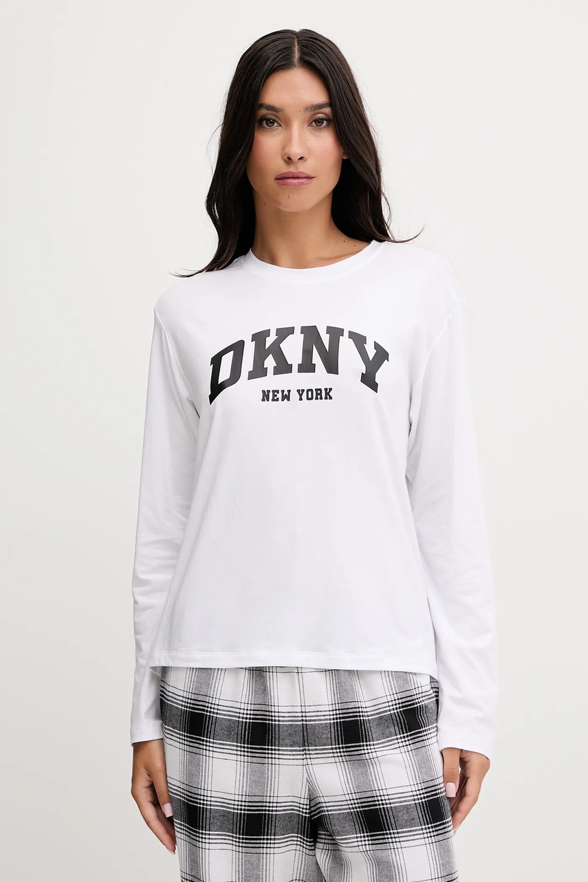 Пижама с добавлением хлопка Dkny цвет белый YI80064