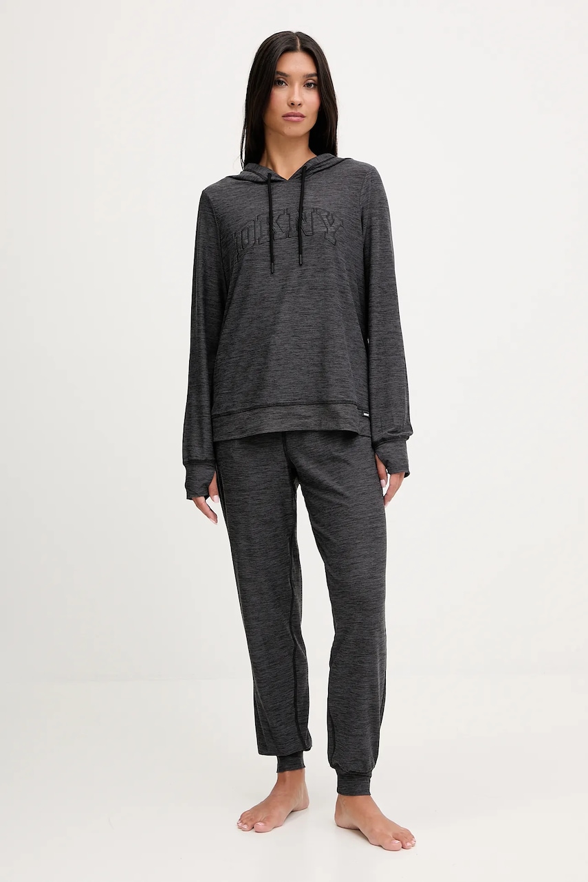 Dkny pijama culoarea gri, YI80065