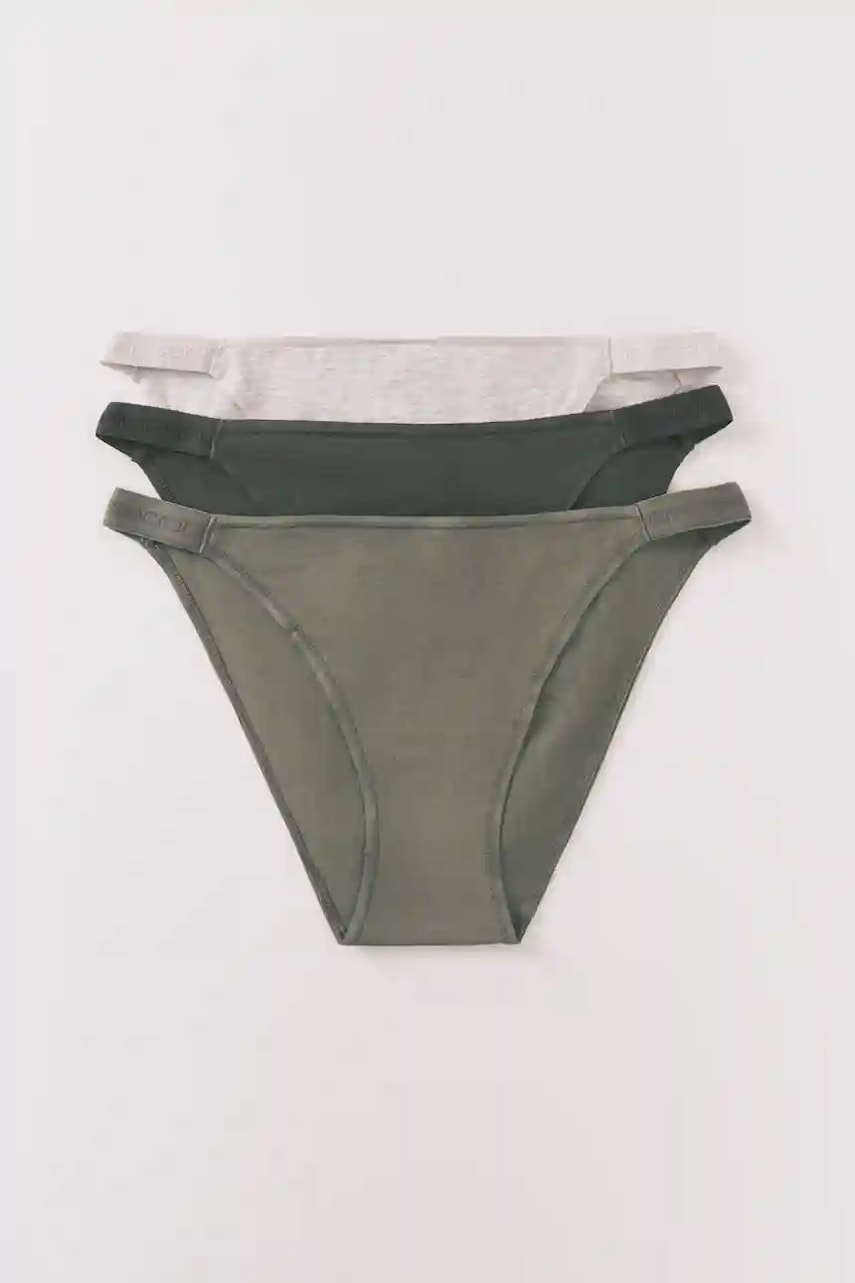 women\'secret chiloți 3-pack culoarea verde, 4932675