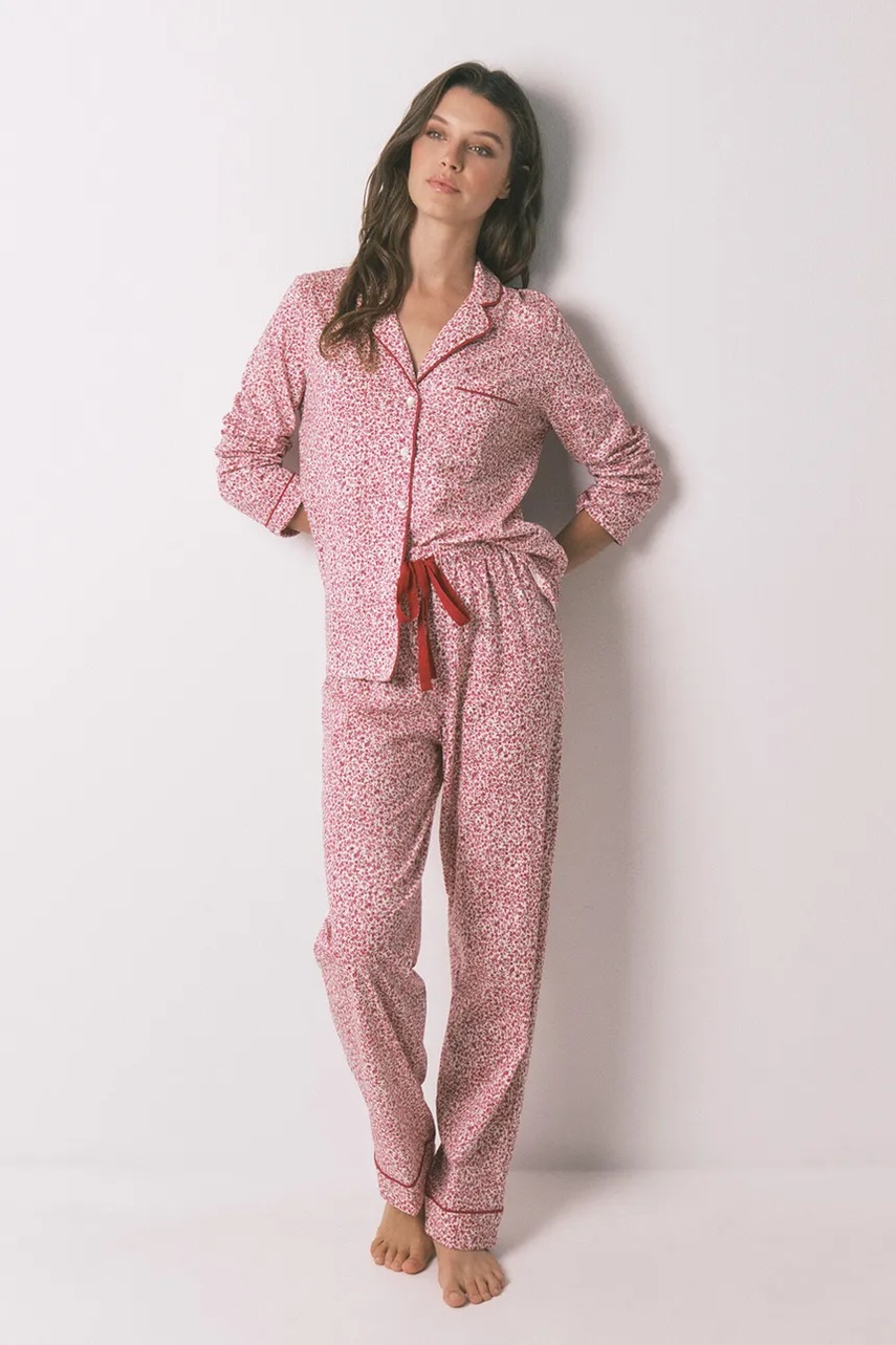 women\'secret pijamale de bumbac culoarea roșu, bumbac, 3132132