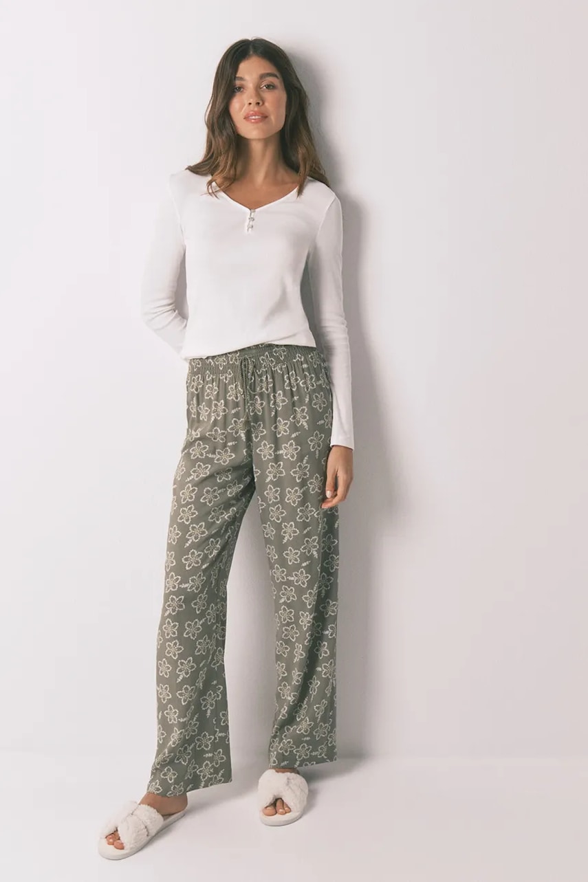 Women\'s Secret pantaloni de pijama culoarea verde, 3702259