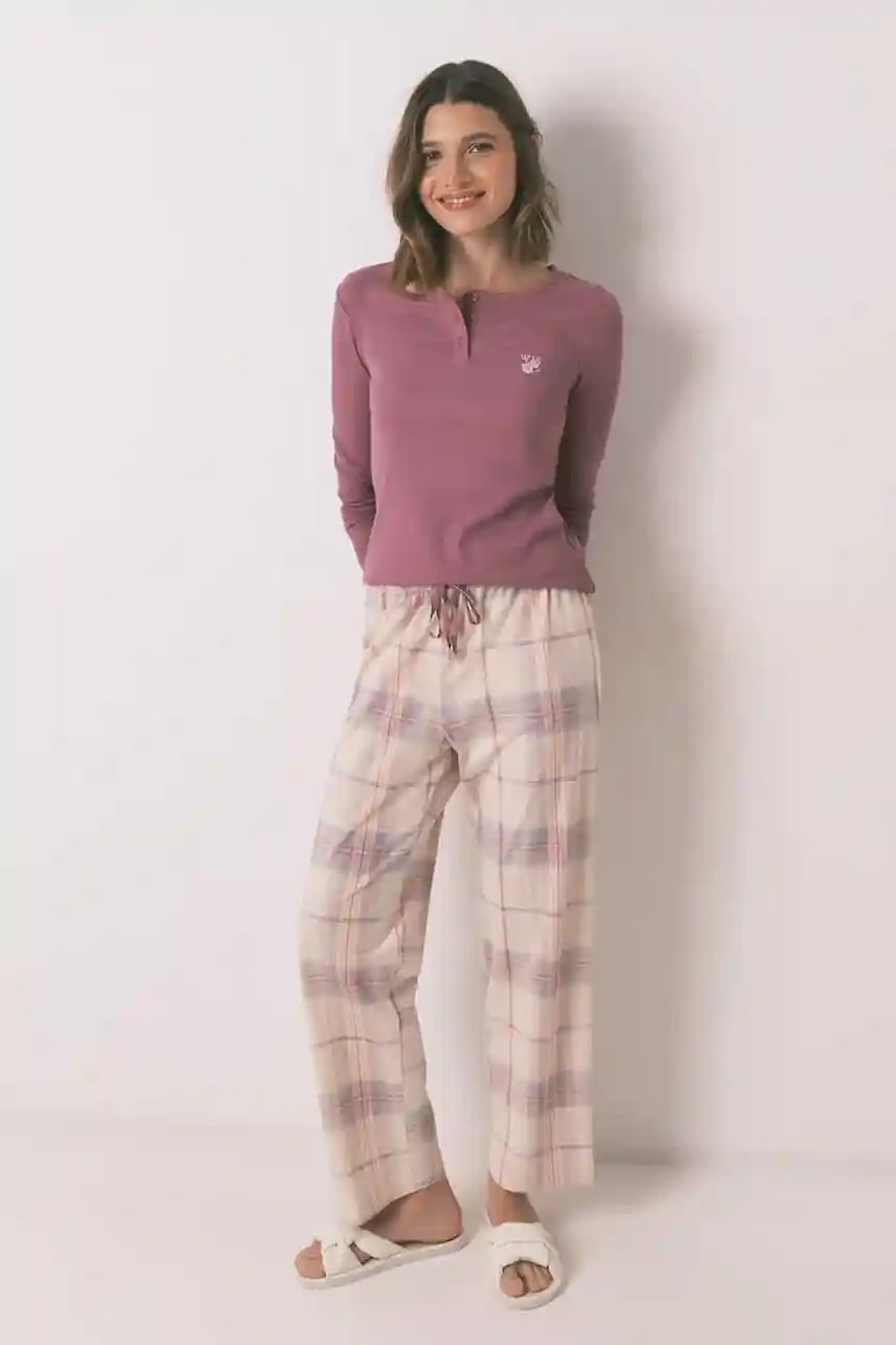 women'secret pijama culoarea violet, 3592417