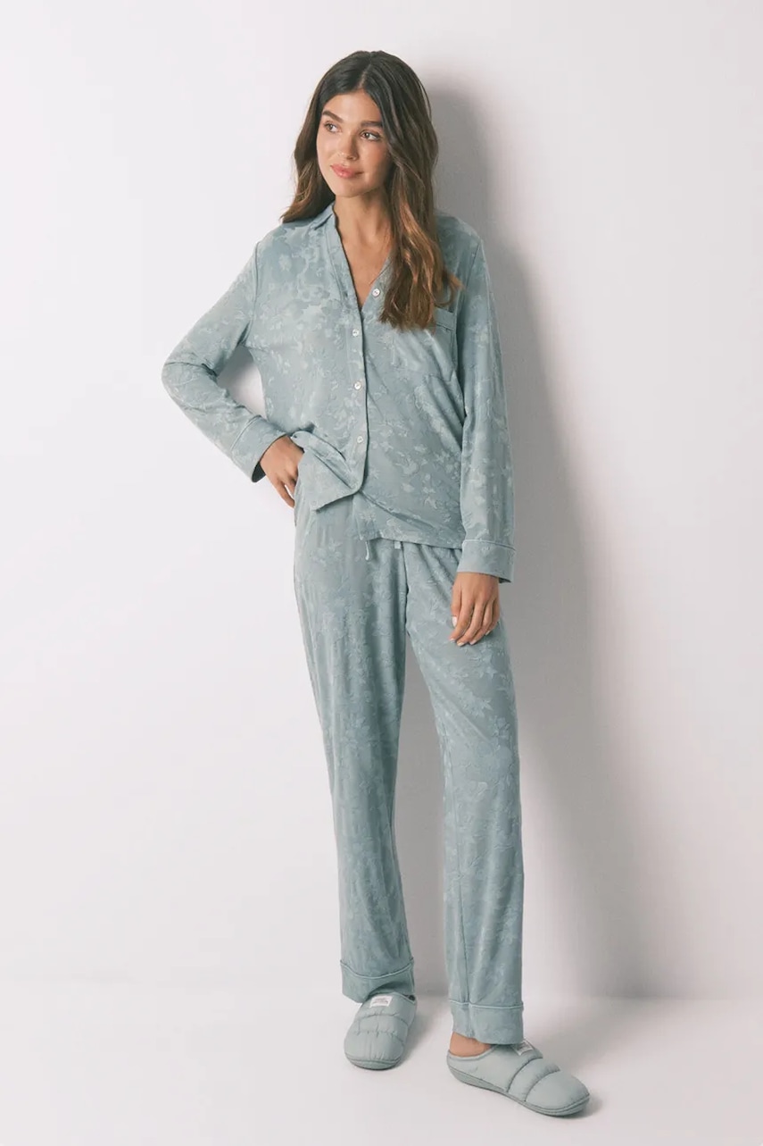 women'secret pijama culoarea verde, 3592430