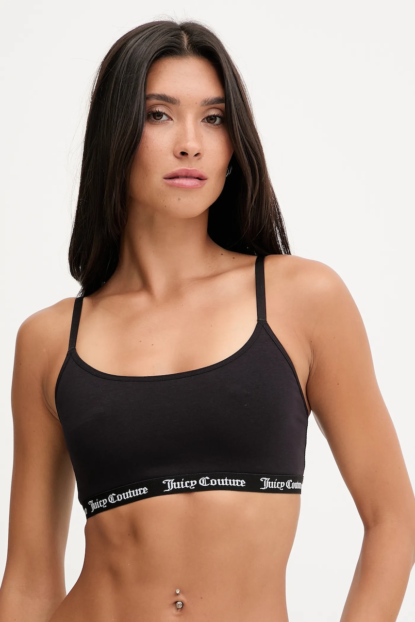 Juicy Couture sutien culoarea negru, uni, JCTBT125972