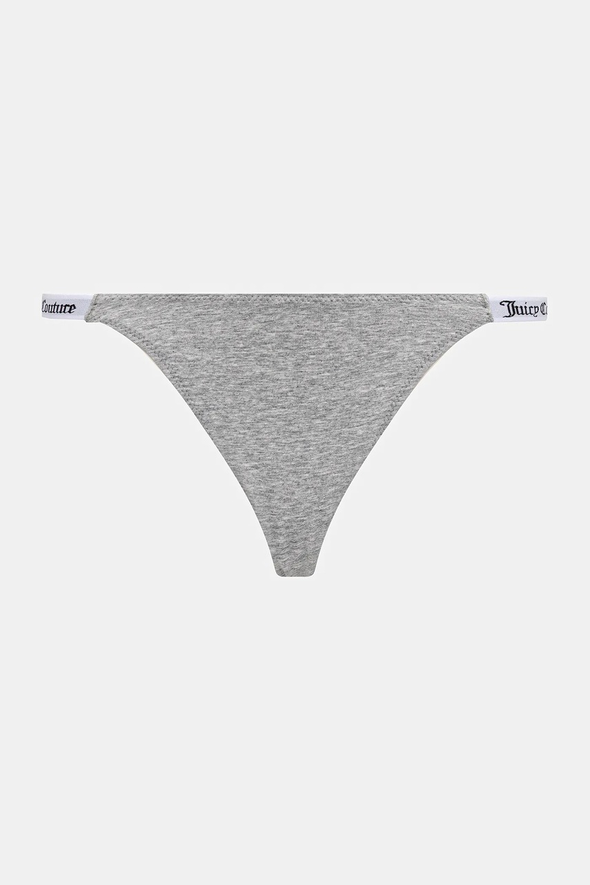 Juicy Couture tangá dámske s bavlnou 3 PK DEMI THNG 3-pak