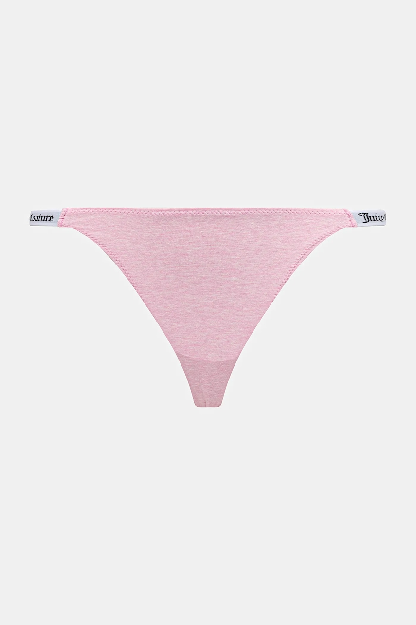Juicy Couture tangá dámske s bavlnou 3 PK DEMI THNG 3-pak