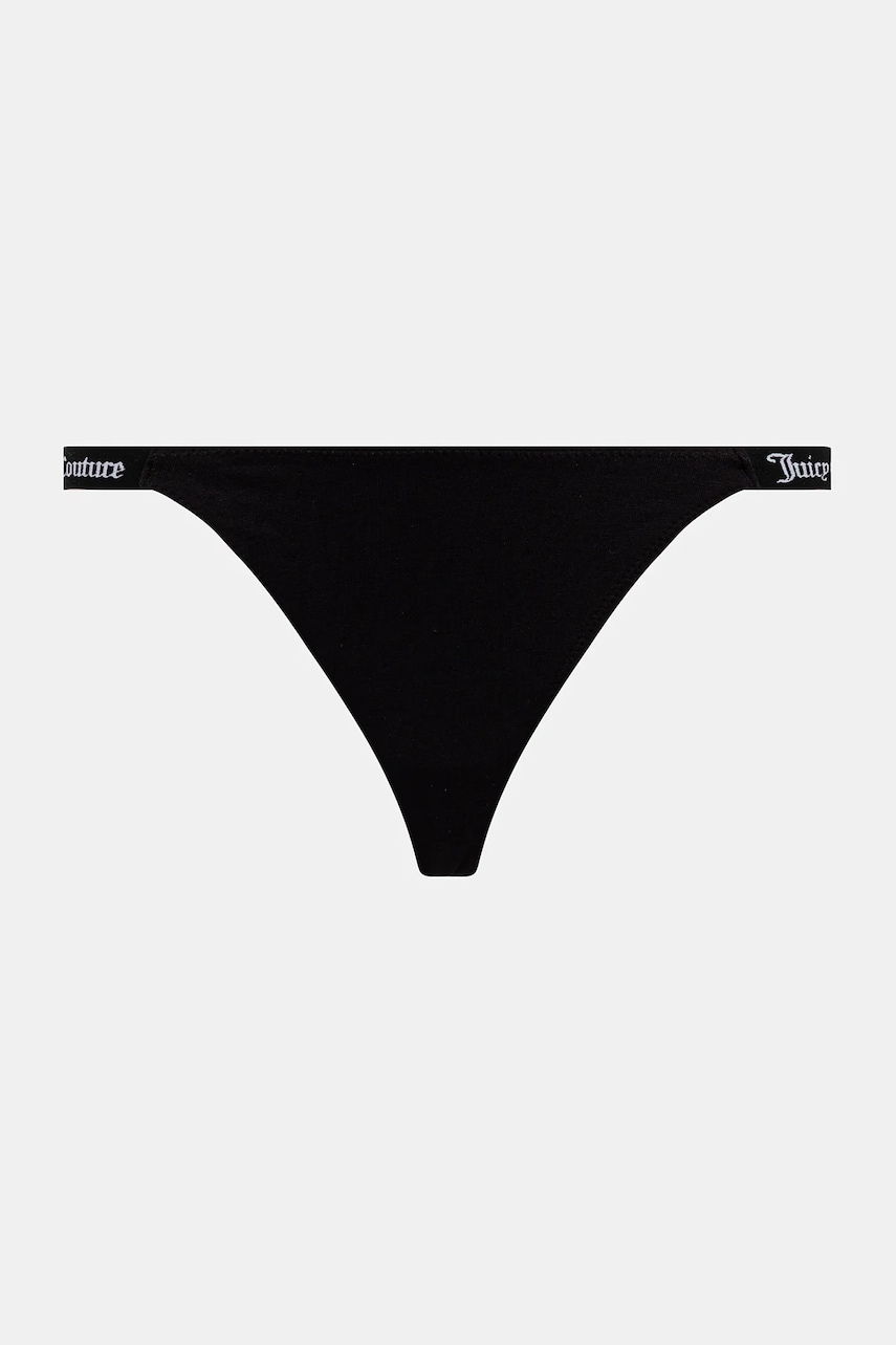 Juicy Couture tangá dámske s bavlnou 3 PK DEMI THNG 3-pak