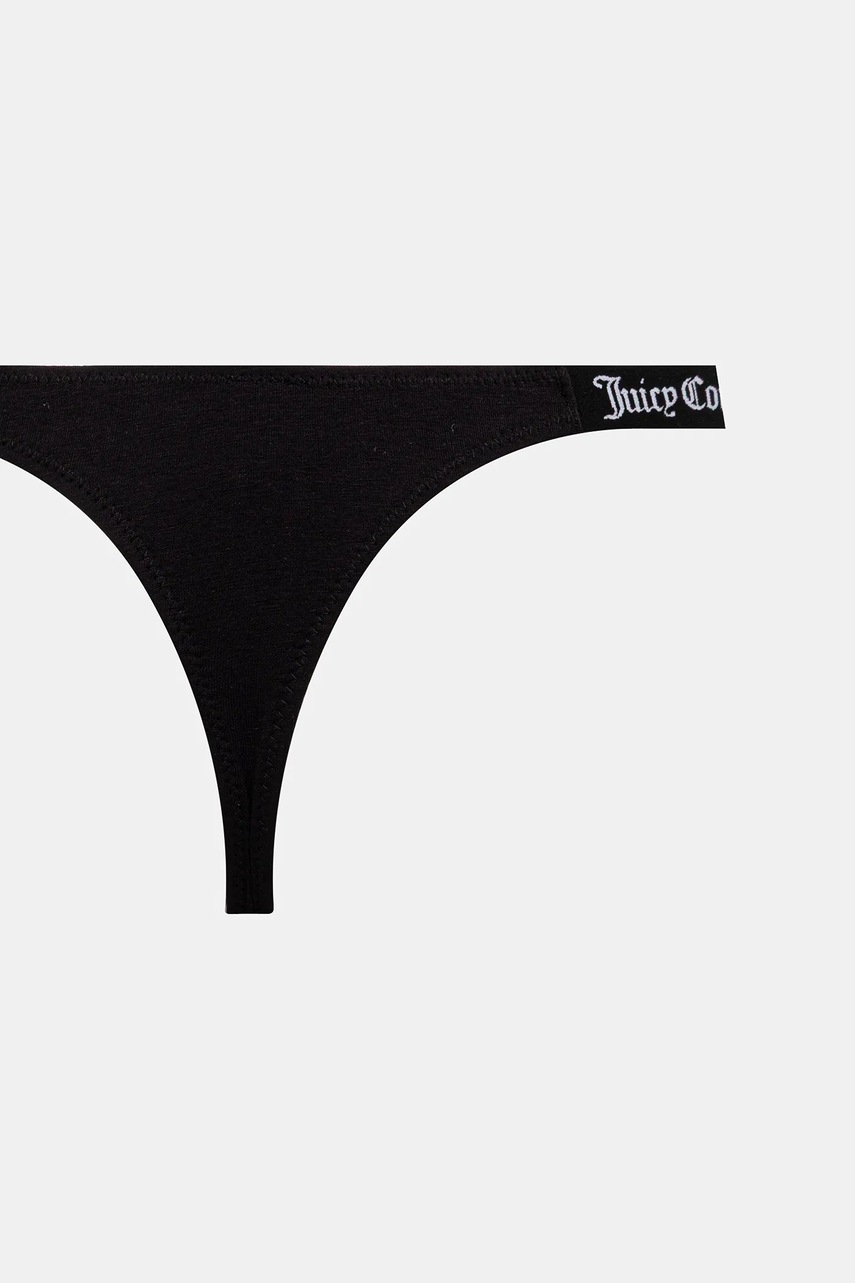 Juicy Couture tangá dámske s bavlnou 3 PK DEMI THNG 3-pak