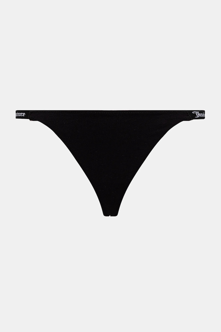 Juicy Couture tangá dámske s bavlnou 3 PK DEMI THNG 3-pak
