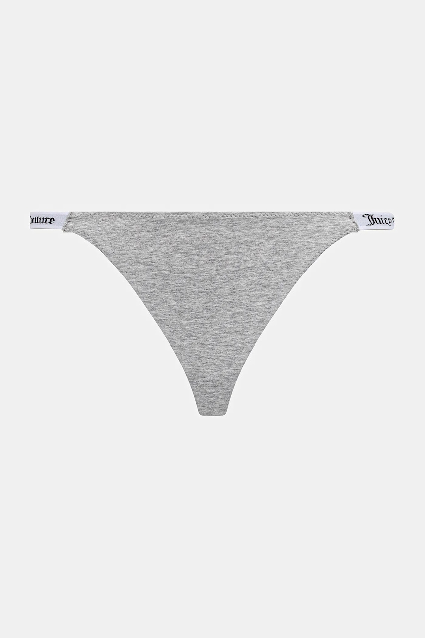 Juicy Couture tangá dámske s bavlnou 3 PK DEMI THNG 3-pak